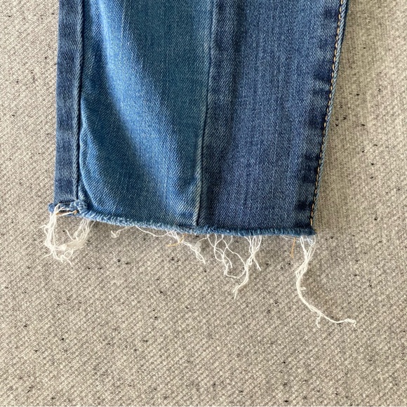 PACSUN two tone high-rise ankle jegging, size 28, raw hem, light and medium wash - Picture 4 of 4